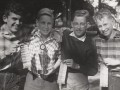 winnaars van de ac rally 1959 rechts Dick Verbeek  links Jaap van Santen  2 